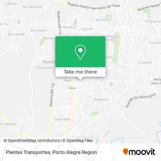 Mapa Plentex Transportes