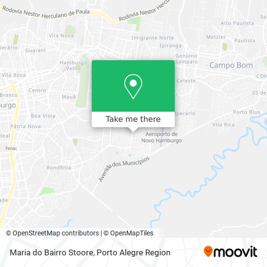 Mapa Maria do Bairro Stoore