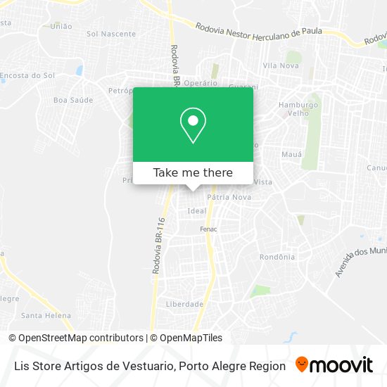 Lis Store Artigos de Vestuario map