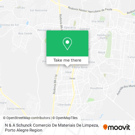 N & A Schunck Comercio De Materiais De Limpeza map