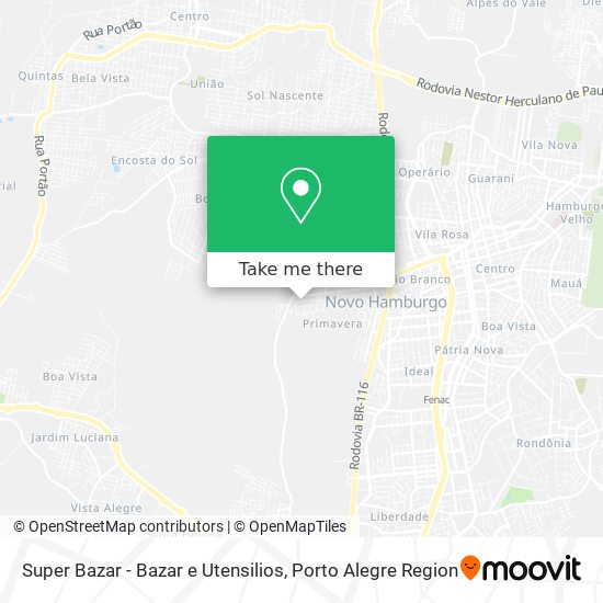 Mapa Super Bazar - Bazar e Utensilios