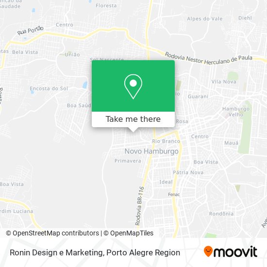 Mapa Ronin Design e Marketing