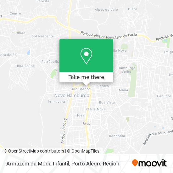 Armazem da Moda Infantil map