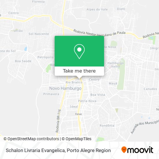 Mapa Schalon Livraria Evangelica