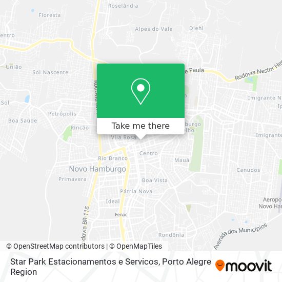 Star Park Estacionamentos e Servicos map