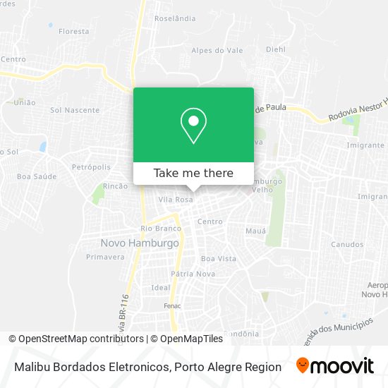 Malibu Bordados Eletronicos map