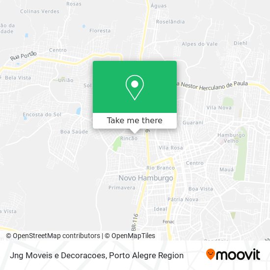 Jng Moveis e Decoracoes map