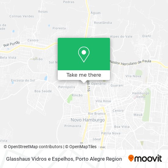 Glasshaus Vidros e Espelhos map