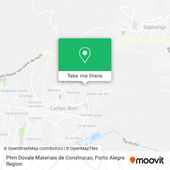 Phm Dovale Materiais de Construcao map