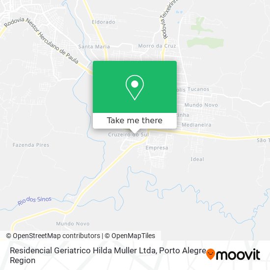 Mapa Residencial Geriatrico Hilda Muller Ltda