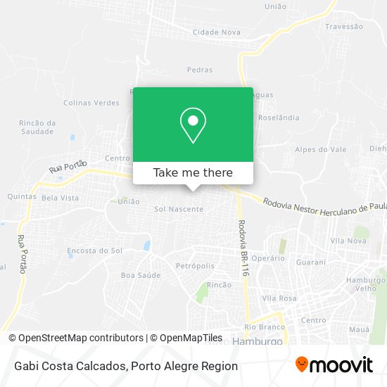 Gabi Costa Calcados map