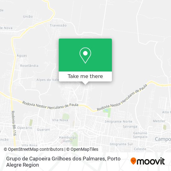 Grupo de Capoeira Grilhoes dos Palmares map