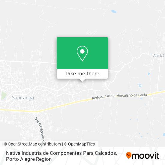 Nativa Industria de Componentes Para Calcados map