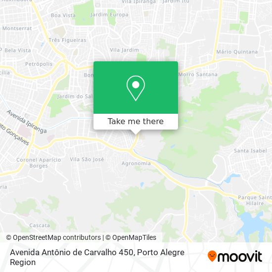 Avenida Antônio de Carvalho 450 map