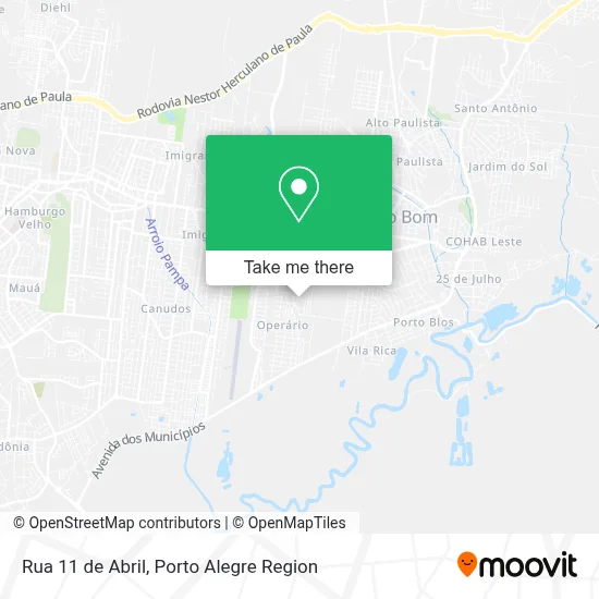 Rua 11 de Abril map
