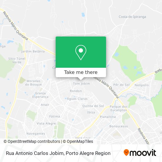 Mapa Rua Antonio Carlos Jobim