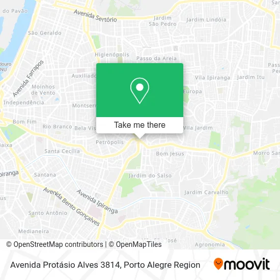 Avenida Protásio Alves 3814 map