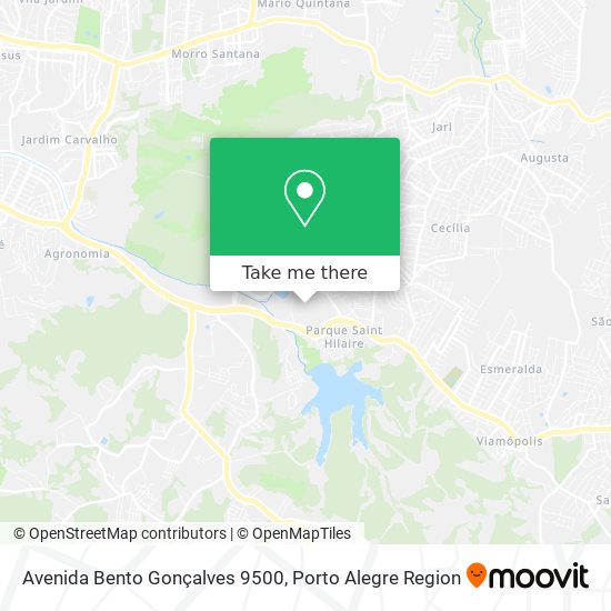 Avenida Bento Gonçalves 9500 map