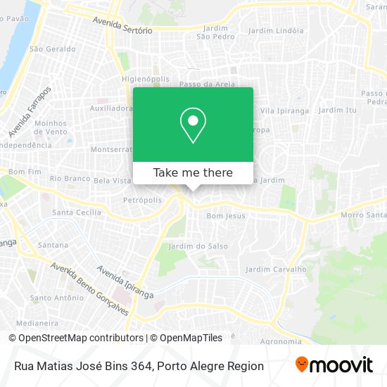 Rua Matias José Bins 364 map