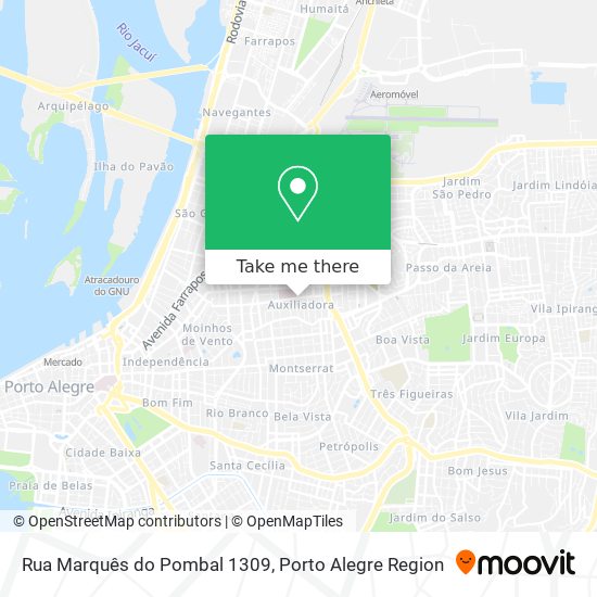 Rua Marquês do Pombal 1309 map