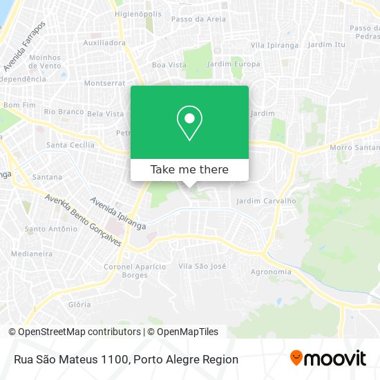 Rua São Mateus 1100 map