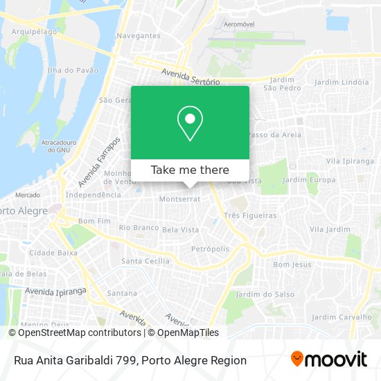 Mapa Rua Anita Garibaldi 799