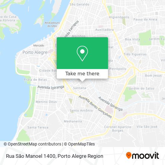 Mapa Rua São Manoel 1400