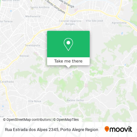 Rua Estrada dos Alpes 2345 map