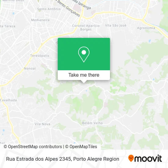 Rua Estrada dos Alpes 2345 map
