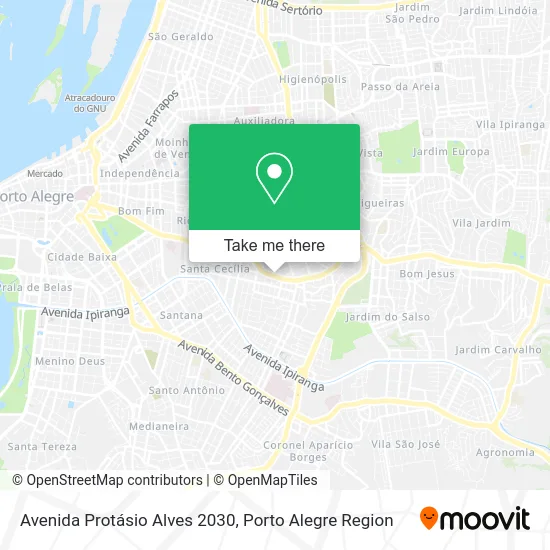 Avenida Protásio Alves 2030 map