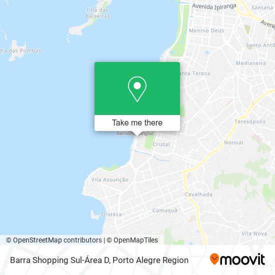 Mapa Barra Shopping Sul-Área D