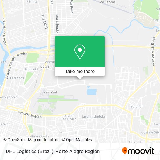 DHL Logistics (Brazil) map