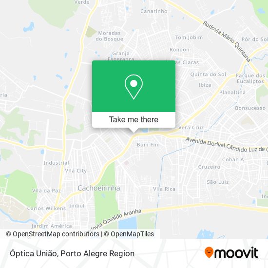 Óptica União map