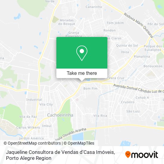 Jaqueline Consultora de Vendas d'Casa Imóveis map