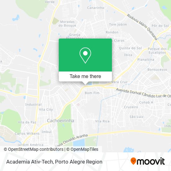 Mapa Academia Ativ-Tech