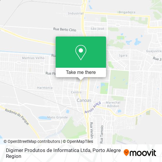 Mapa Digimer Produtos de Informatica Ltda