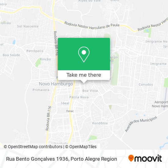 Rua Bento Gonçalves 1936 map