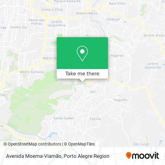 Mapa Avenida Moema-Viamão