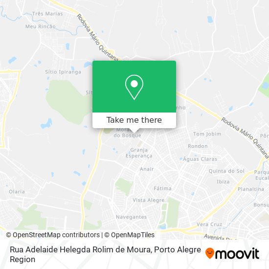 Mapa Rua Adelaide Helegda Rolim de Moura