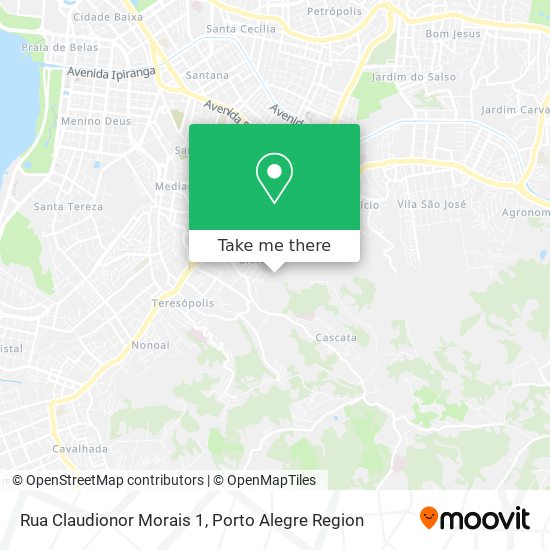 Rua Claudionor Morais 1 map