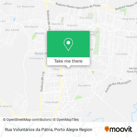 Mapa Rua Voluntários da Pátria