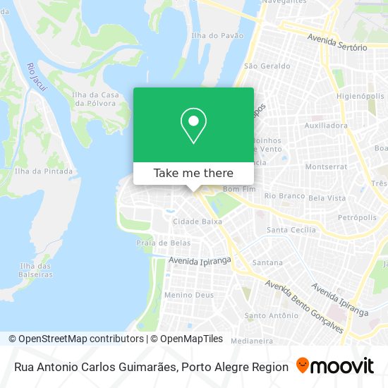 Mapa Rua Antonio Carlos Guimarães