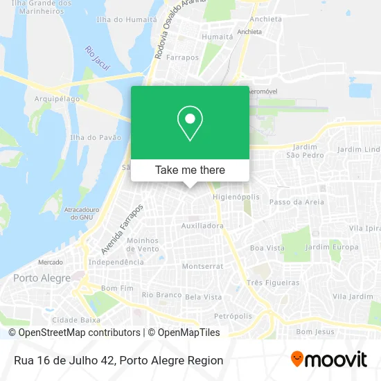 Rua 16 de Julho 42 map