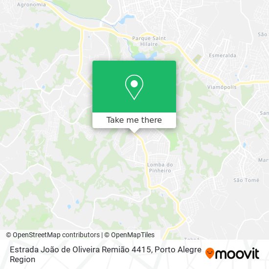 Mapa Estrada João de Oliveira Remião 4415