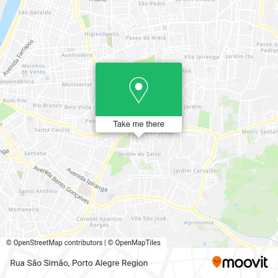 Rua São Simão map
