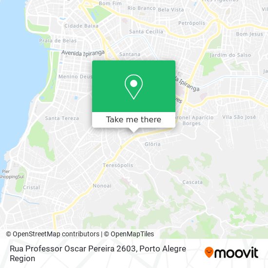 Mapa Rua Professor Oscar Pereira 2603