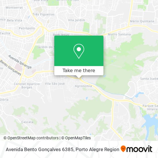 Mapa Avenida Bento Gonçalves 6385