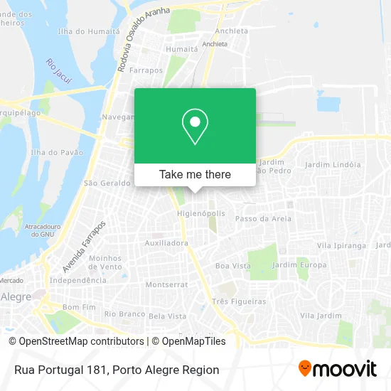 Rua Portugal 181 map