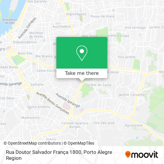 Rua Doutor Salvador França 1800 map