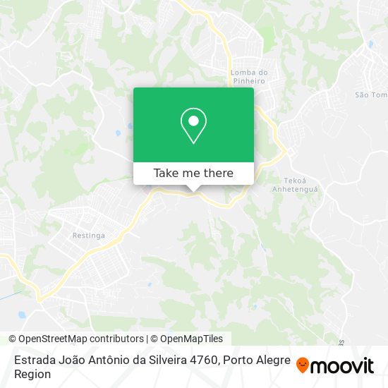 Mapa Estrada João Antônio da Silveira 4760